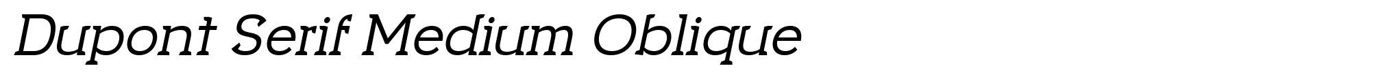 Dupont Serif Medium Oblique image